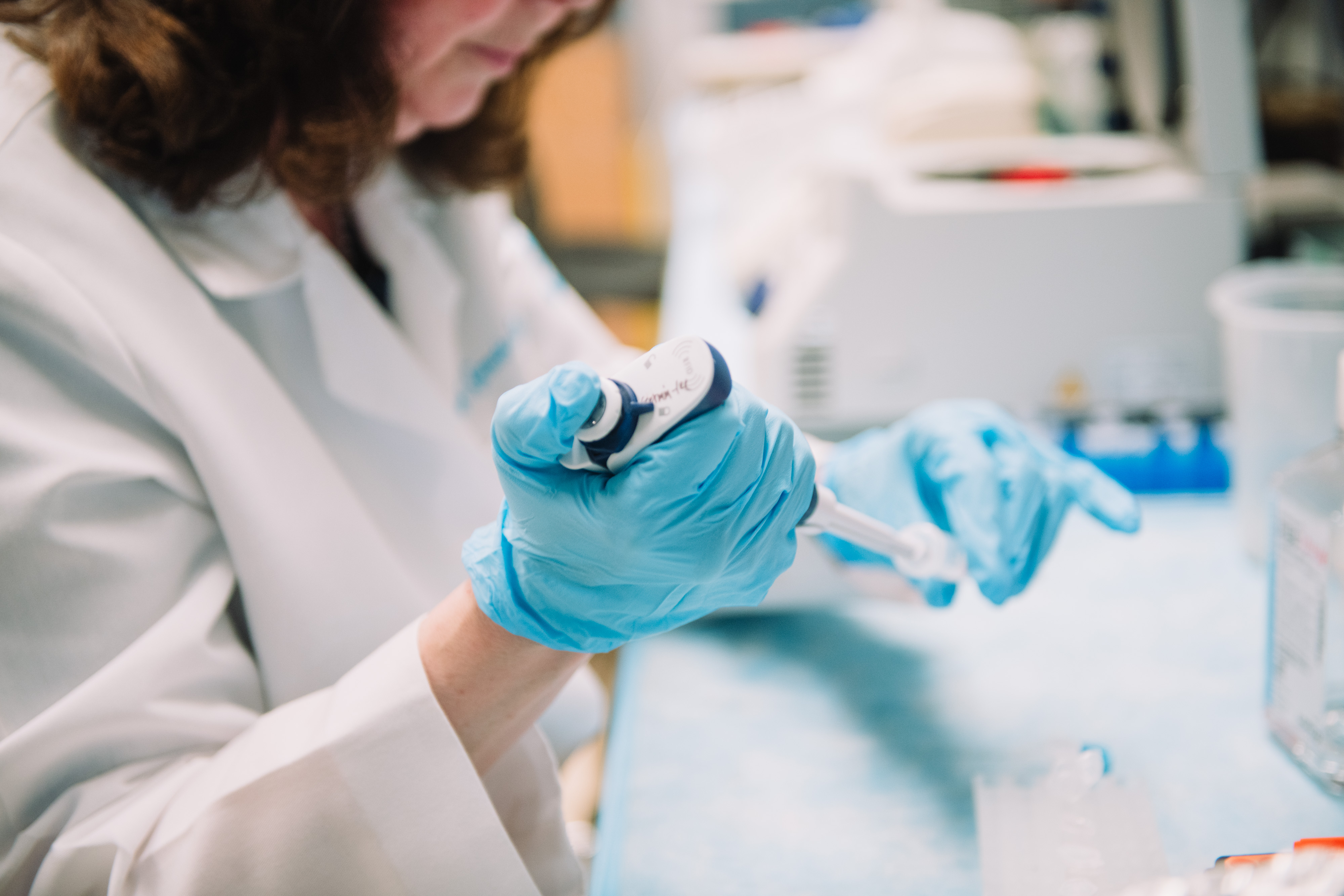 Dr. Germain-lee conducting research at a lab.