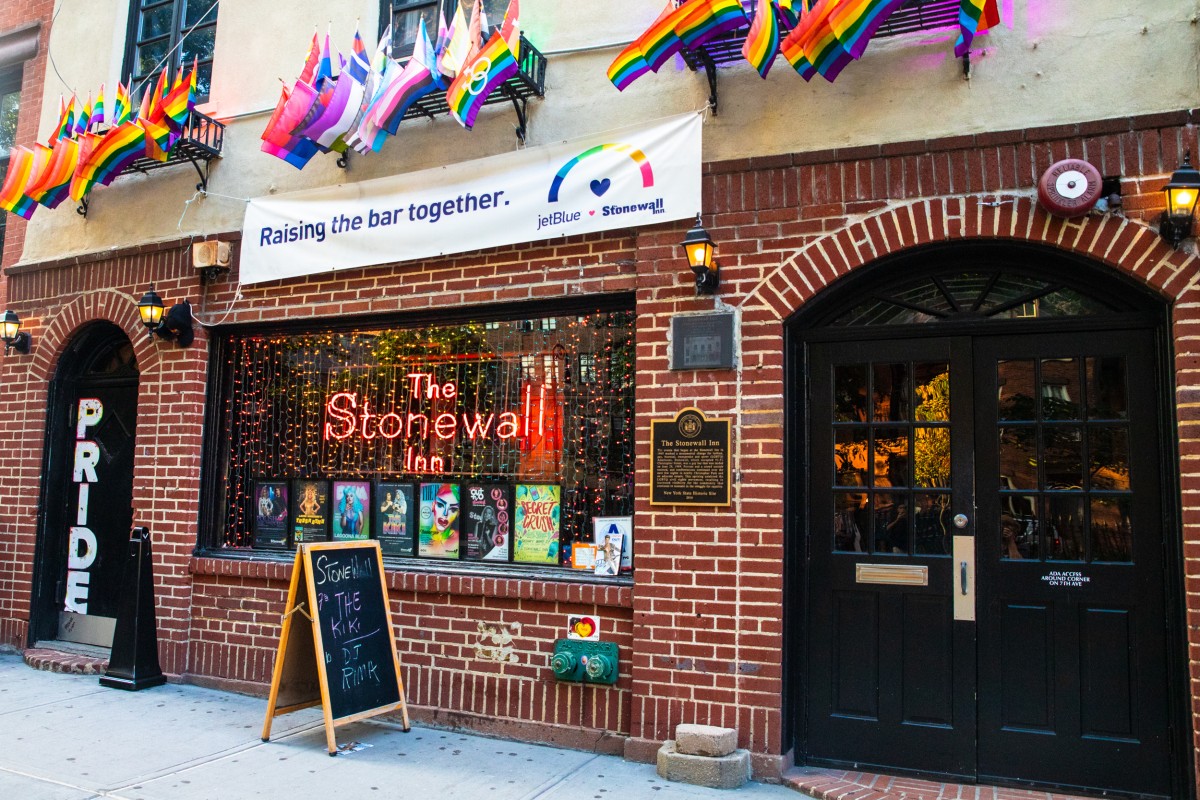 New York City, New York, USA – Taken in August 24, 2019: Historic Stonewall Inn in Greenwich Village in Lower Manhattan