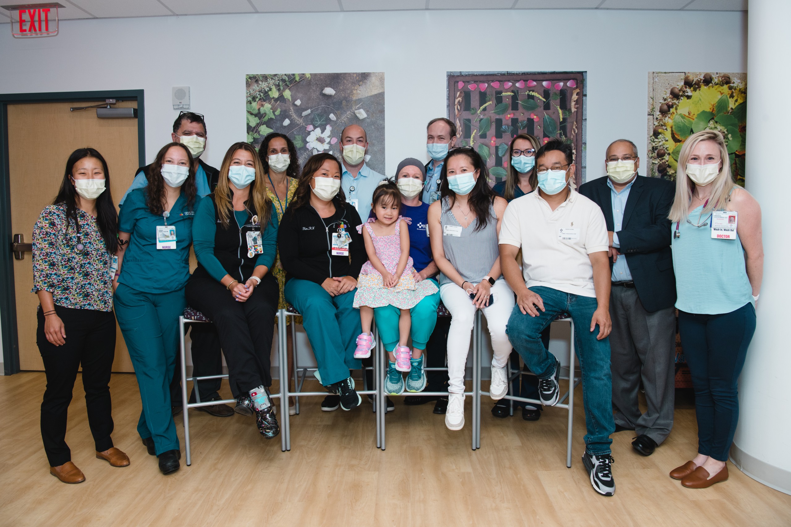 Kaitlyn and her team at Connecticut Children's