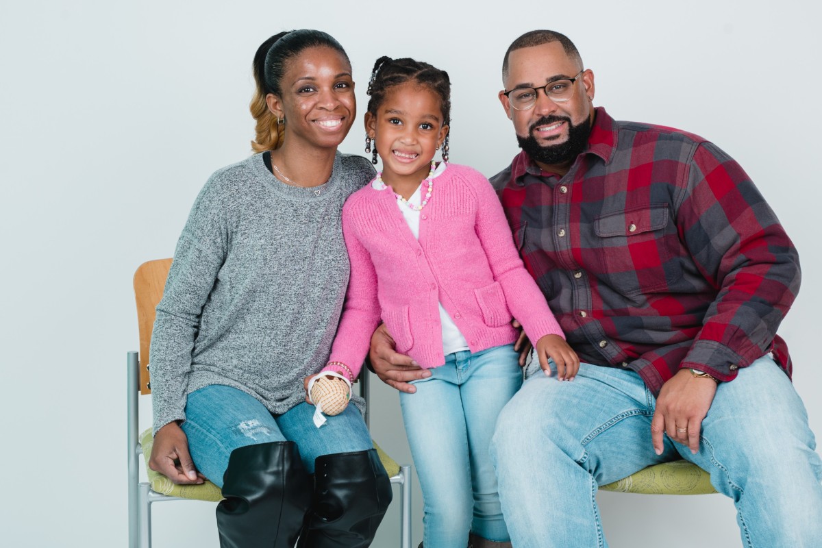 Amila with her mom, Alisha and dad, Claude