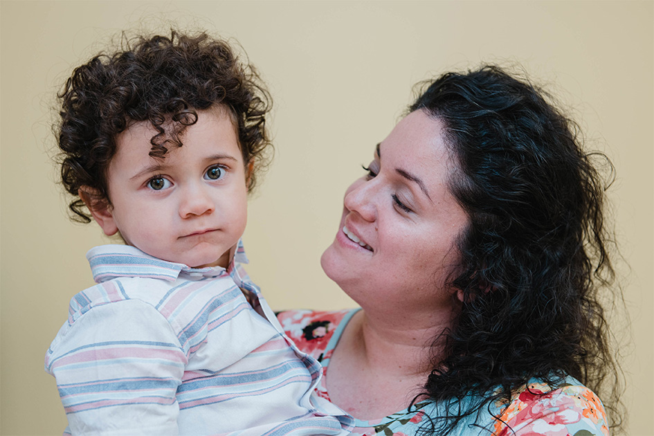 Joseph and his mom