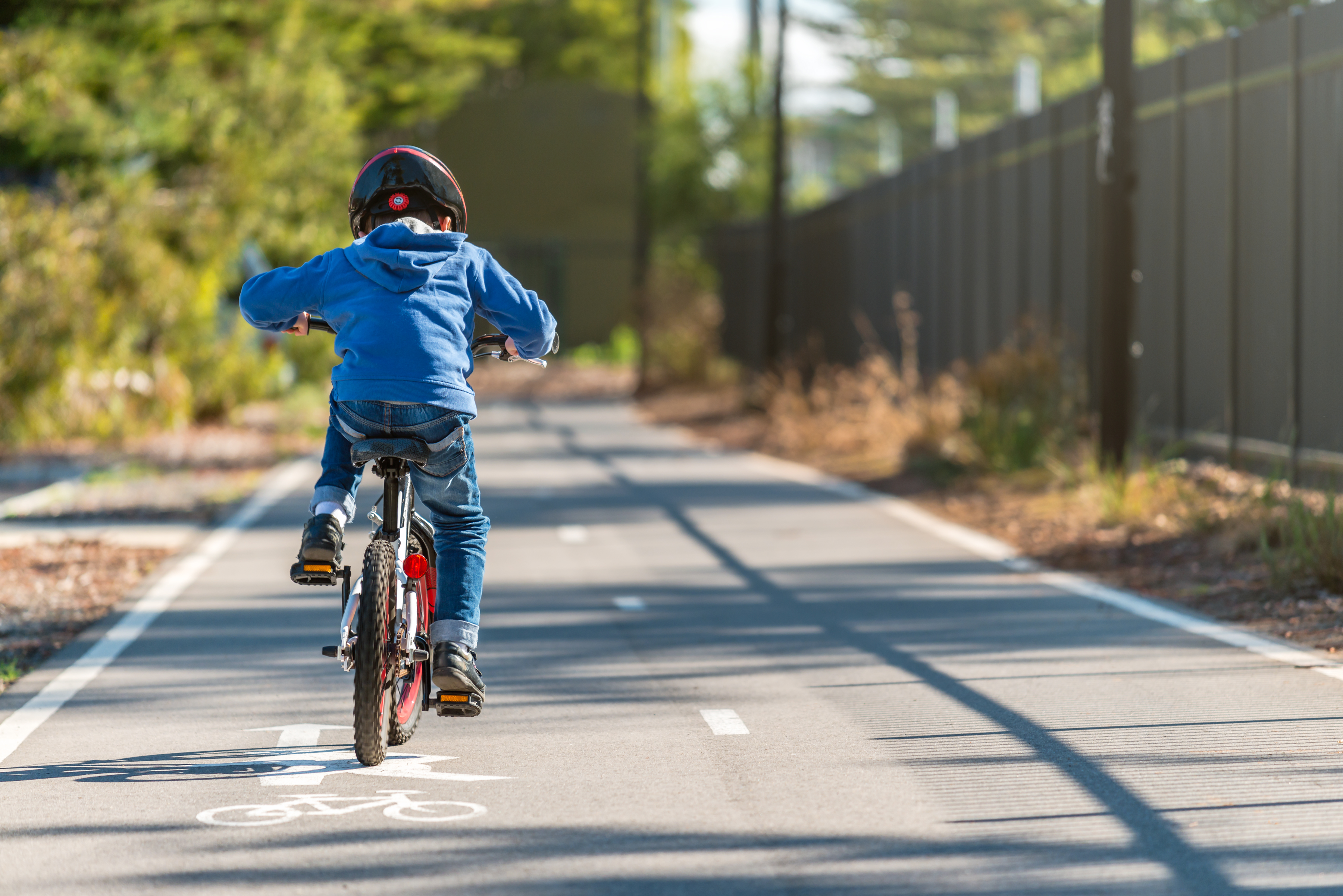 Child riding bike