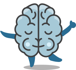 kid friendly dancing brain illustration