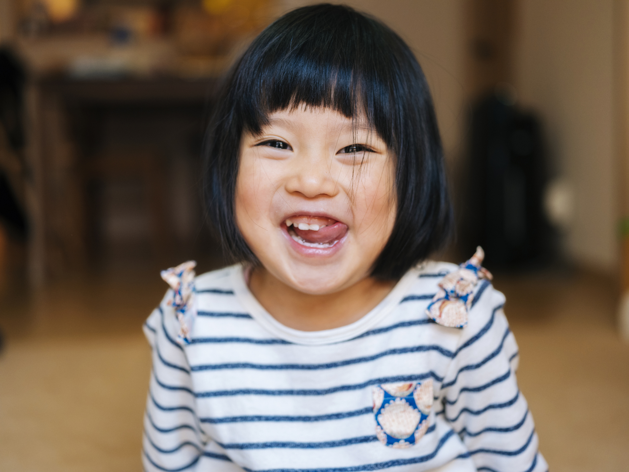Little girl smiling