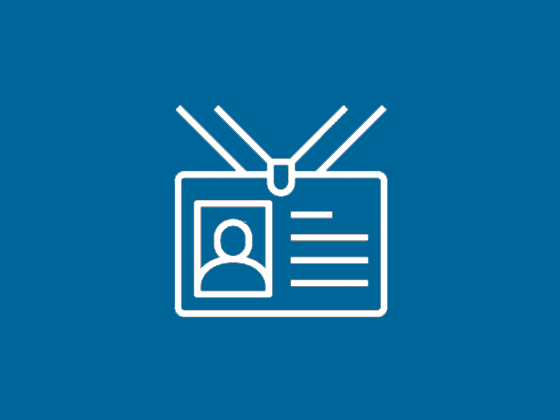 Icon of ID badge