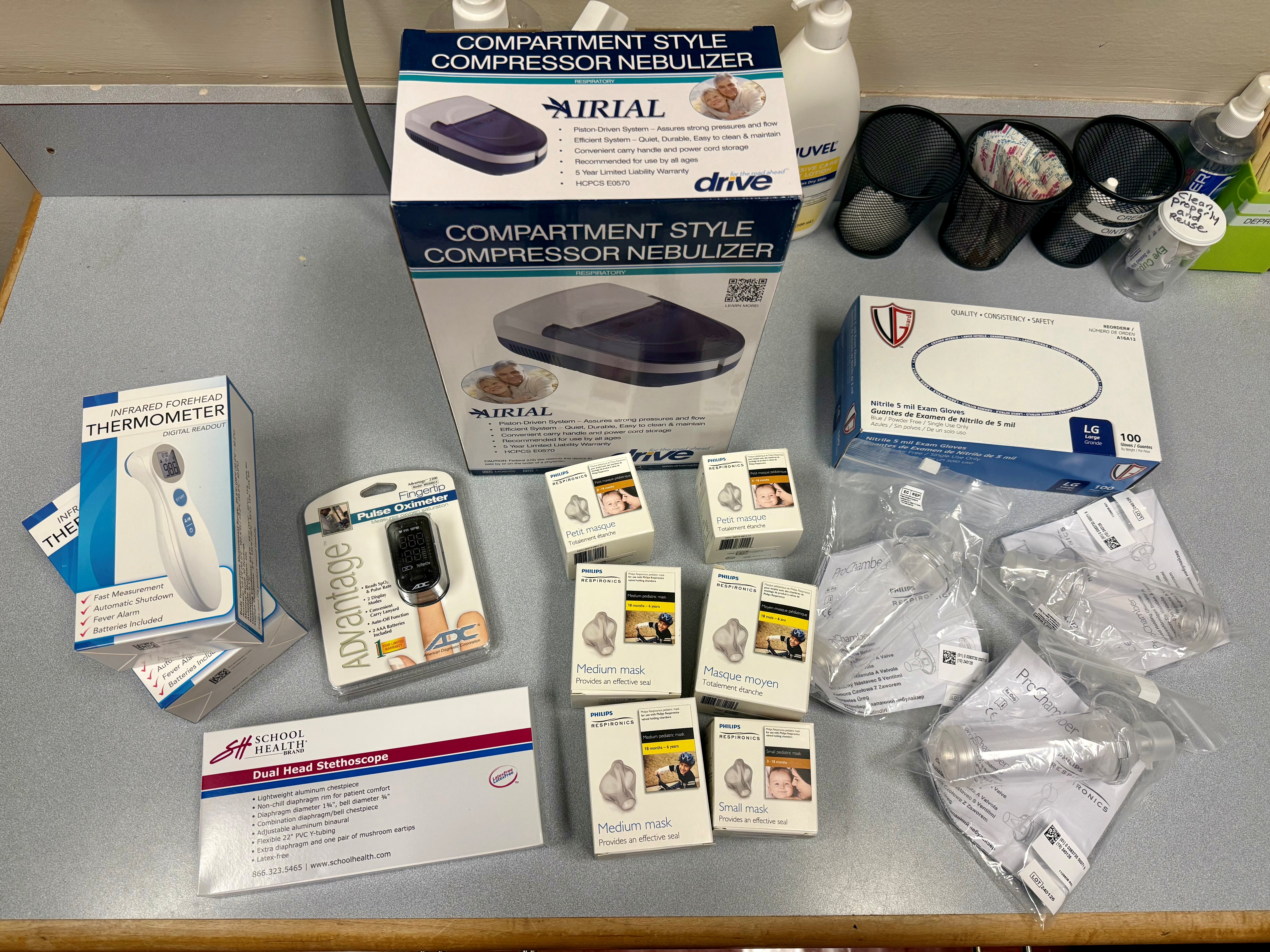 Asthma supplies delivered to WISH Elementary School