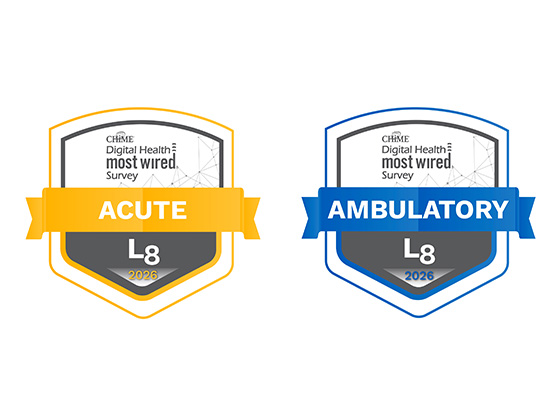 CHIME Digital Health Most Wired badges