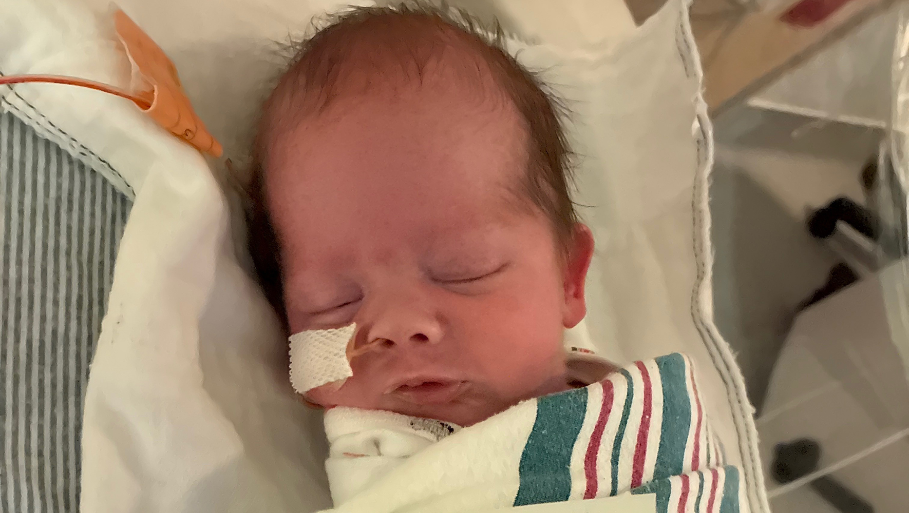 Patient family submitted photos for NICU patient story.