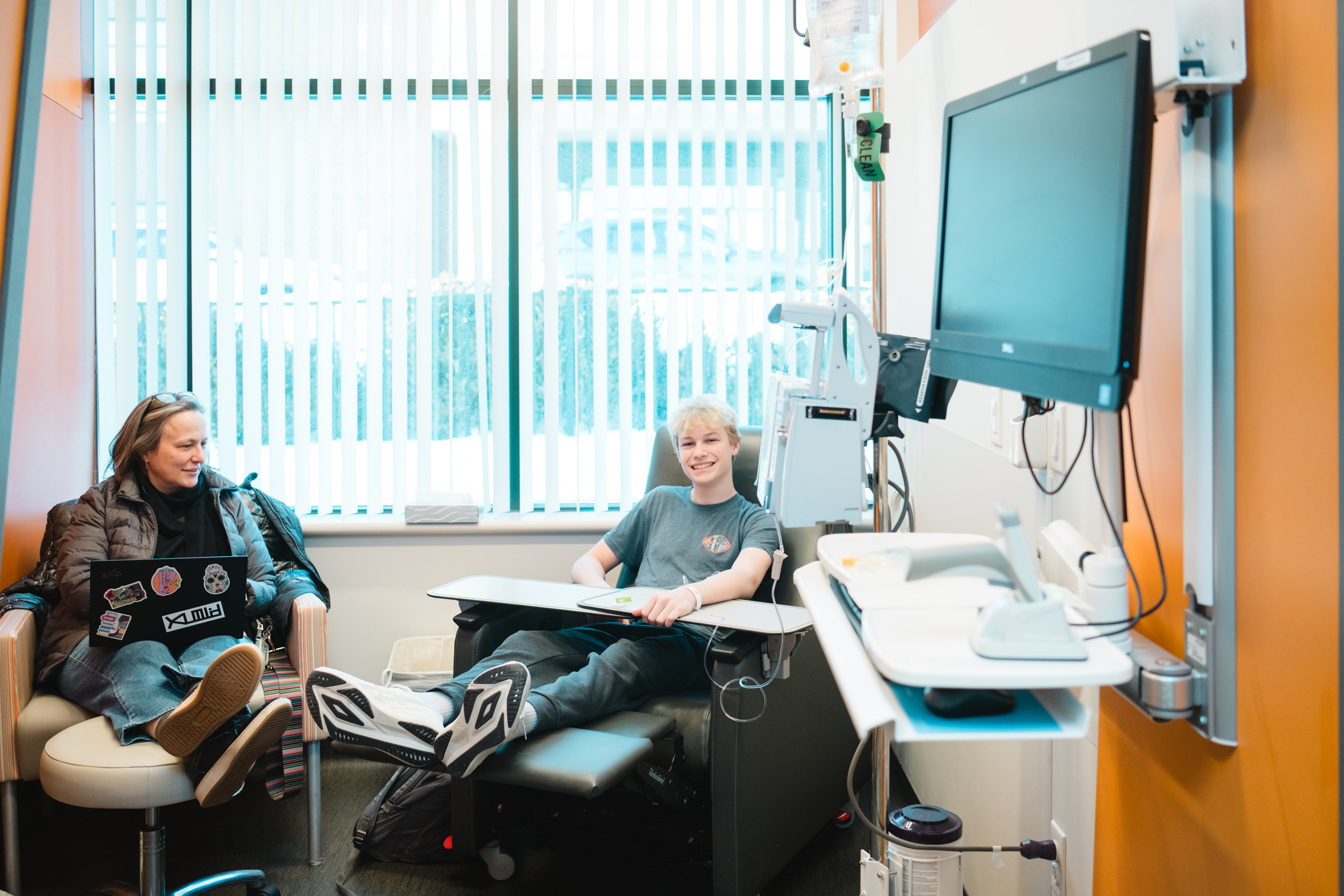 GI patient in the infusion center