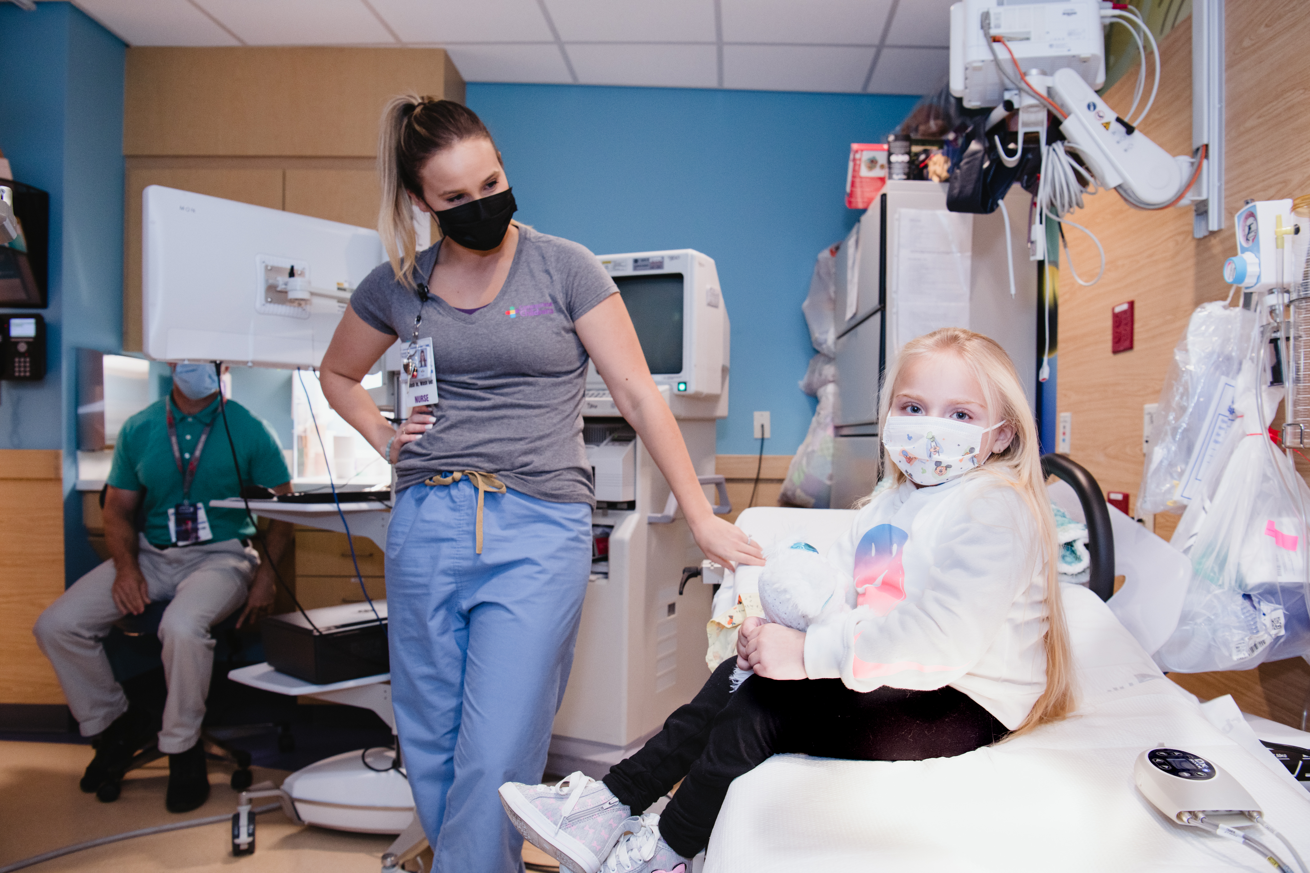 Patient interacting with Provider