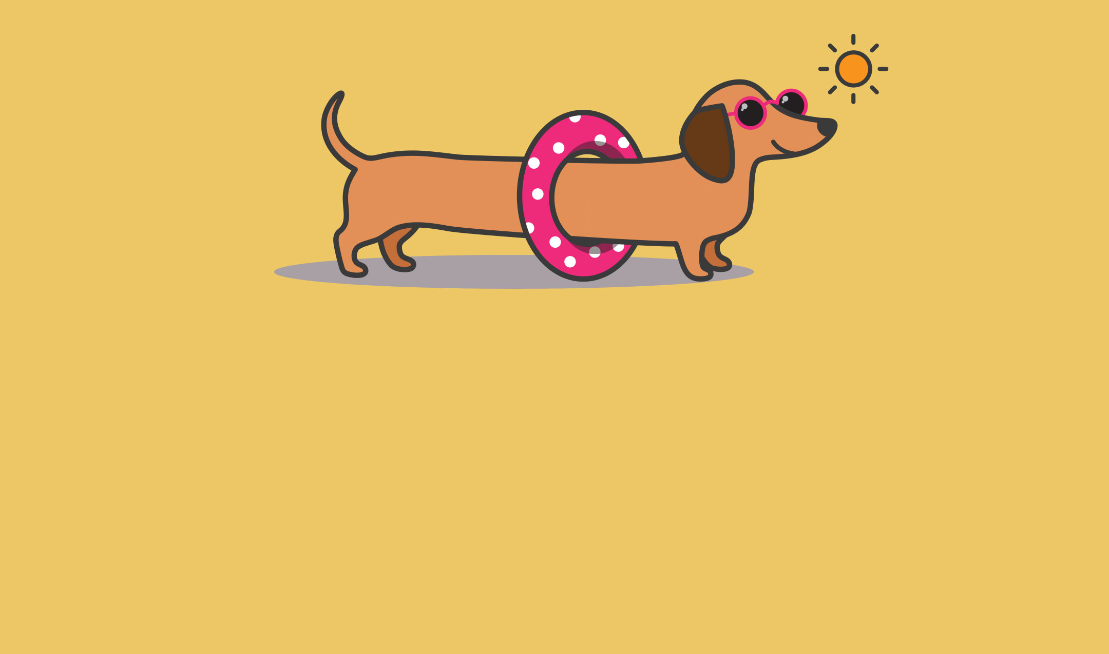 dog graphic for urgent care extended hours ad