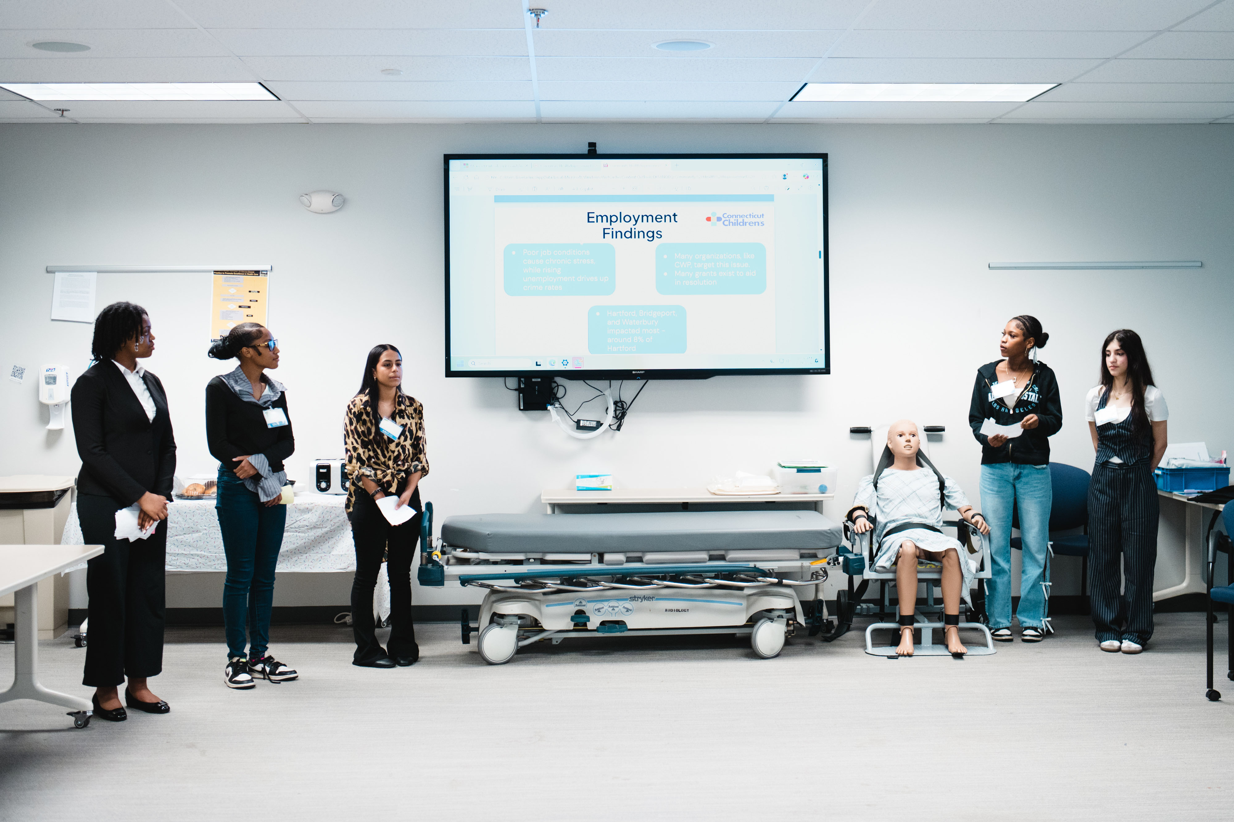 Students present for Ready CT.