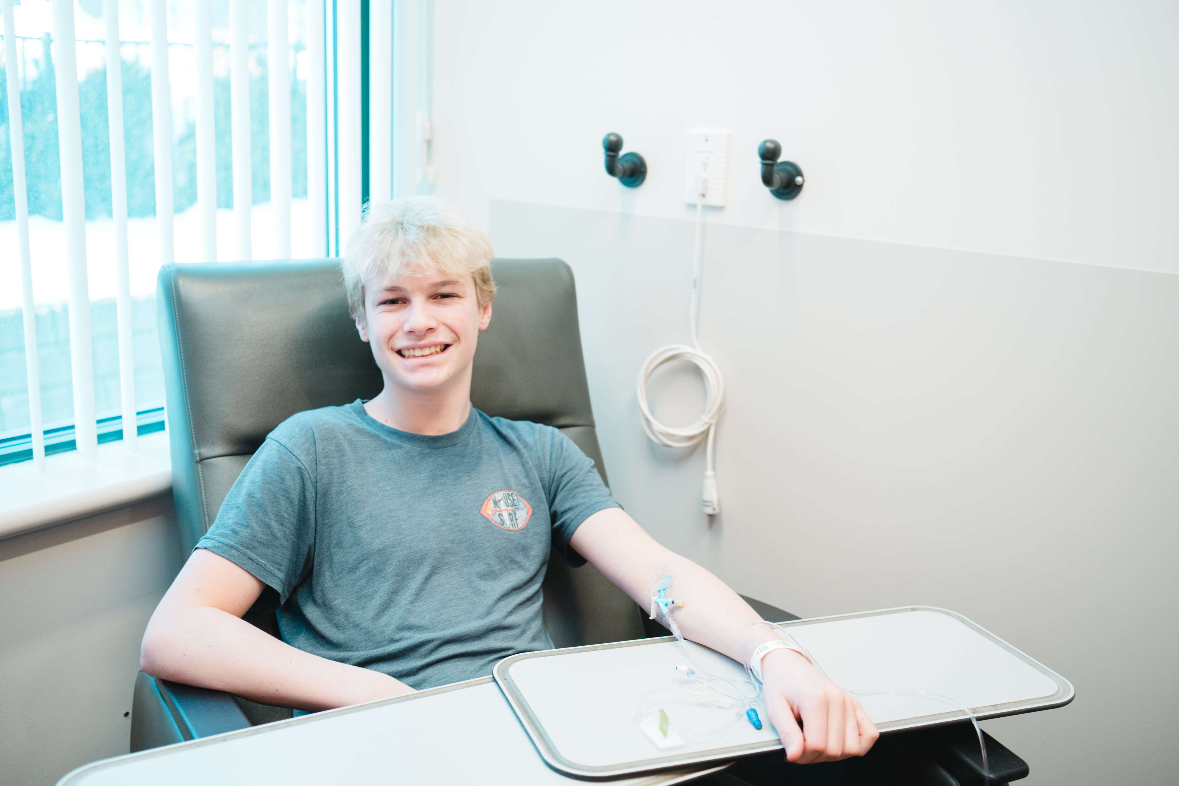 GI patient in the infusion center