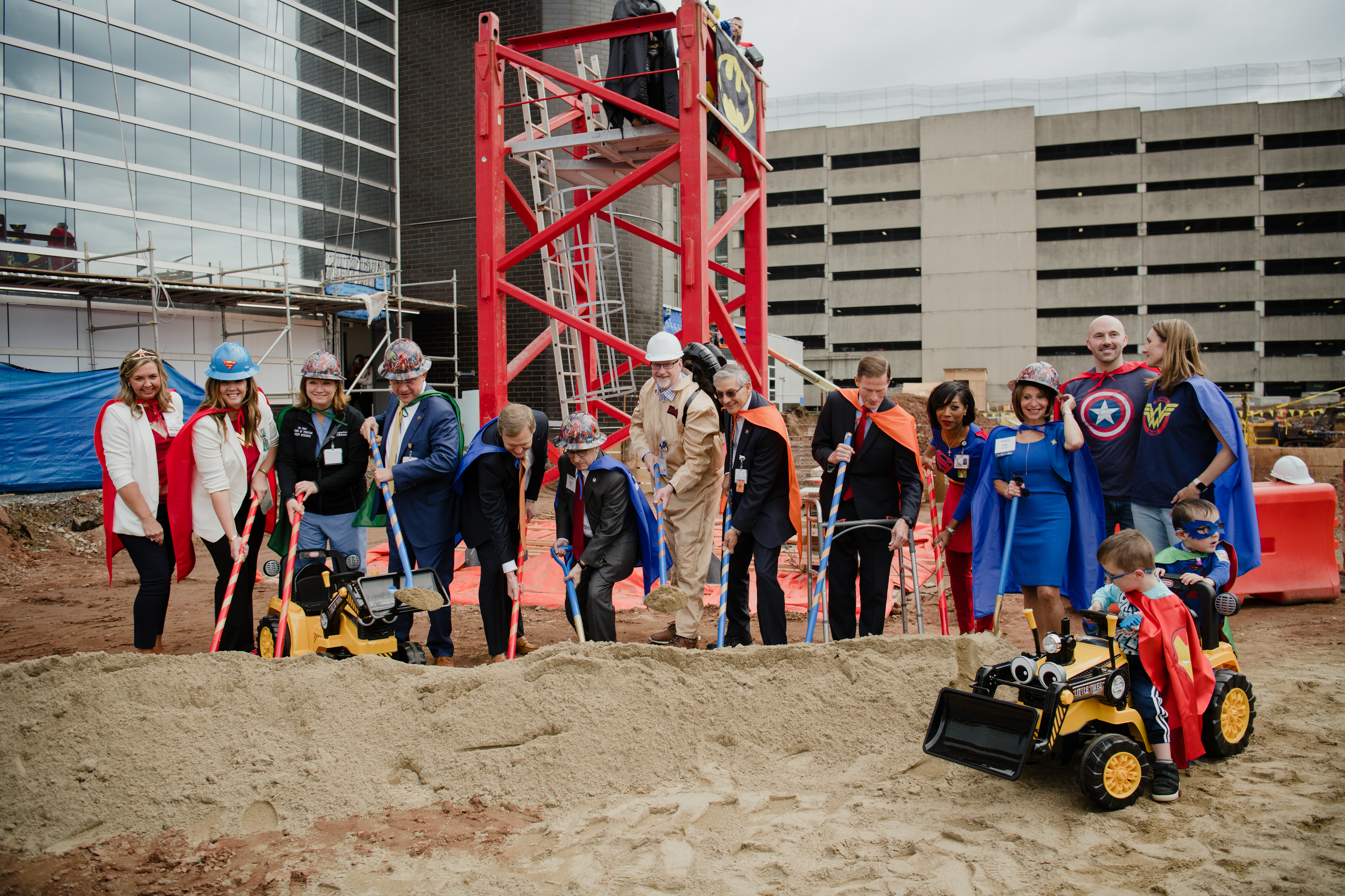 Child with people at Tower Event