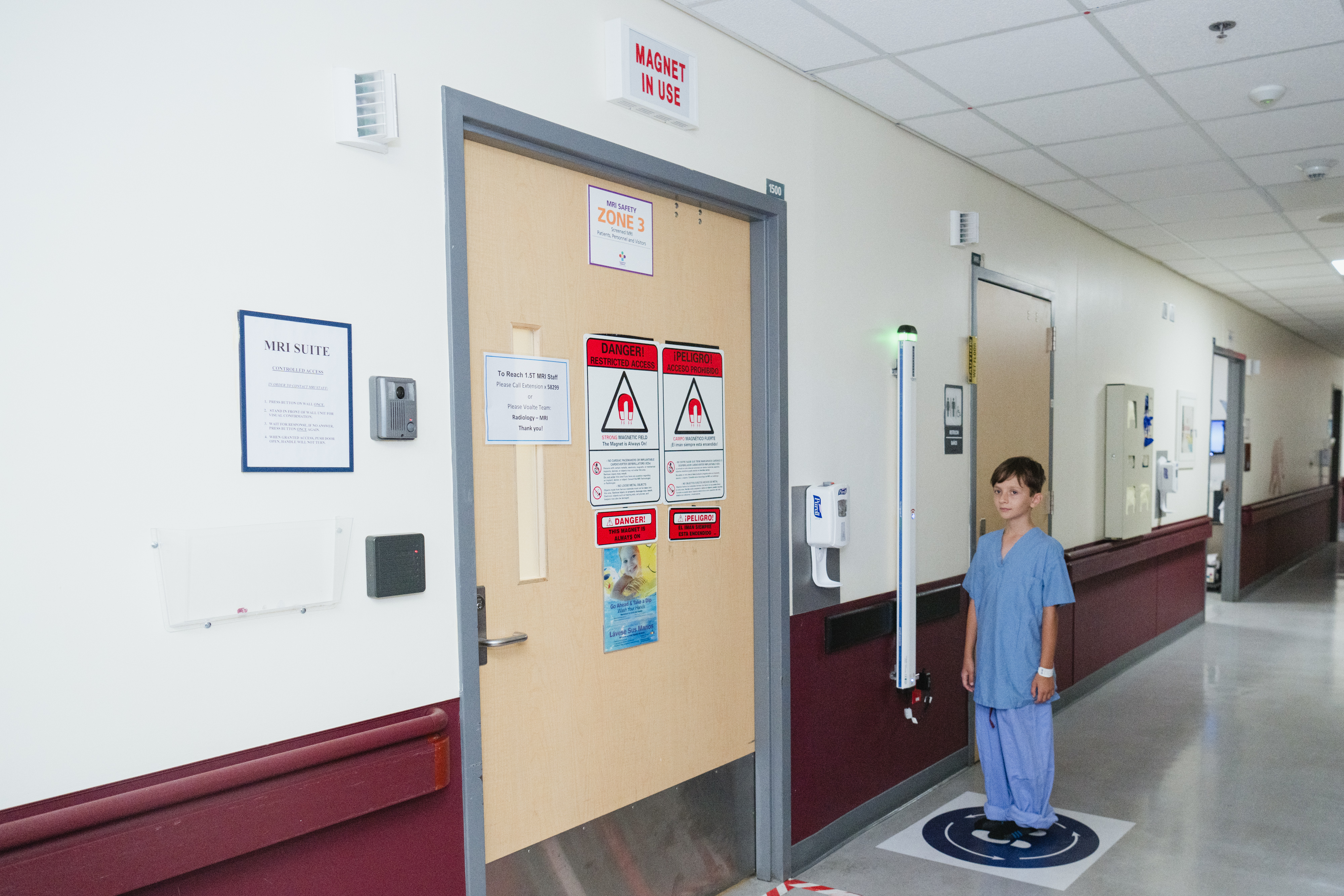 Patient and Provider with MRI Machine