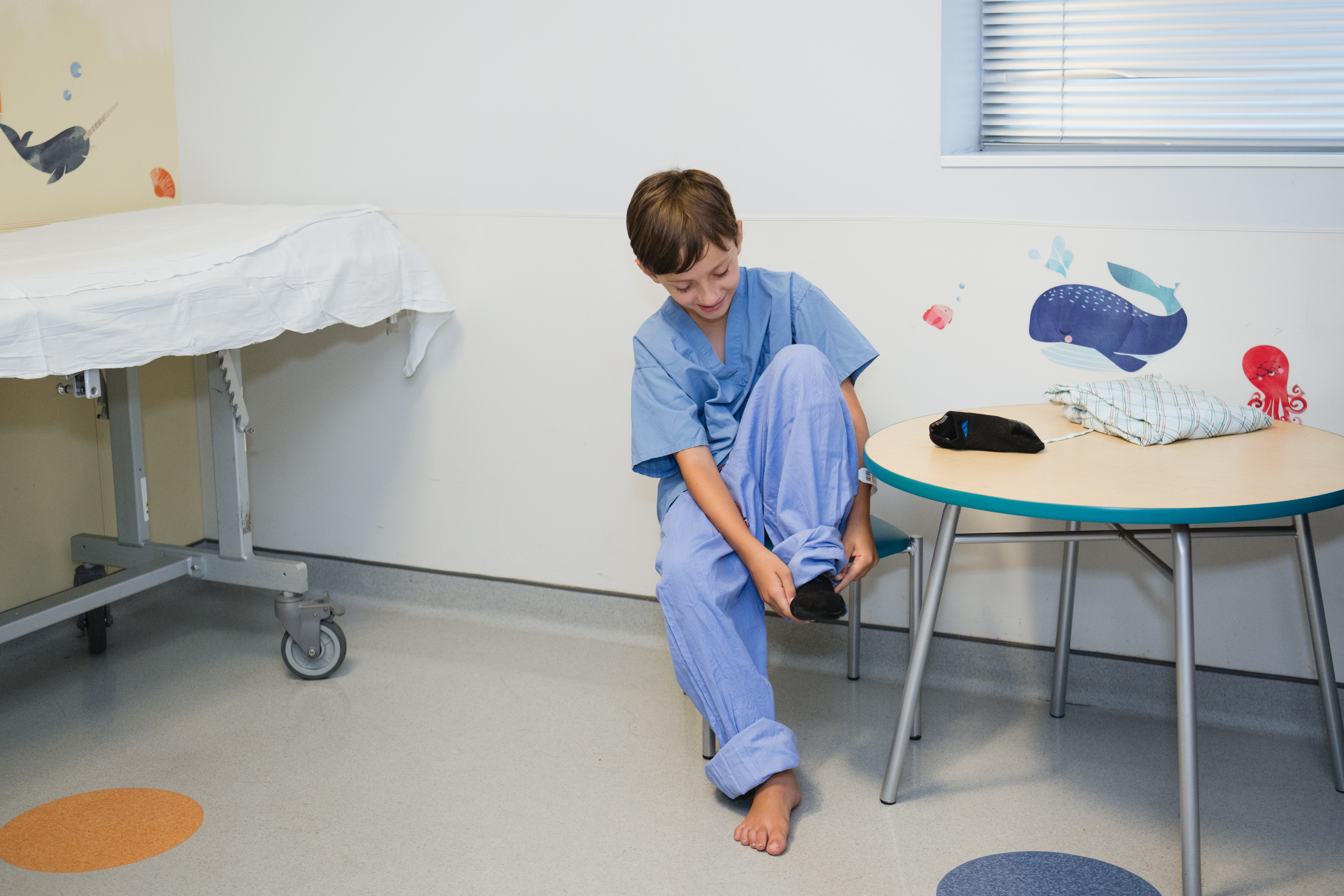 Patient posing for picture