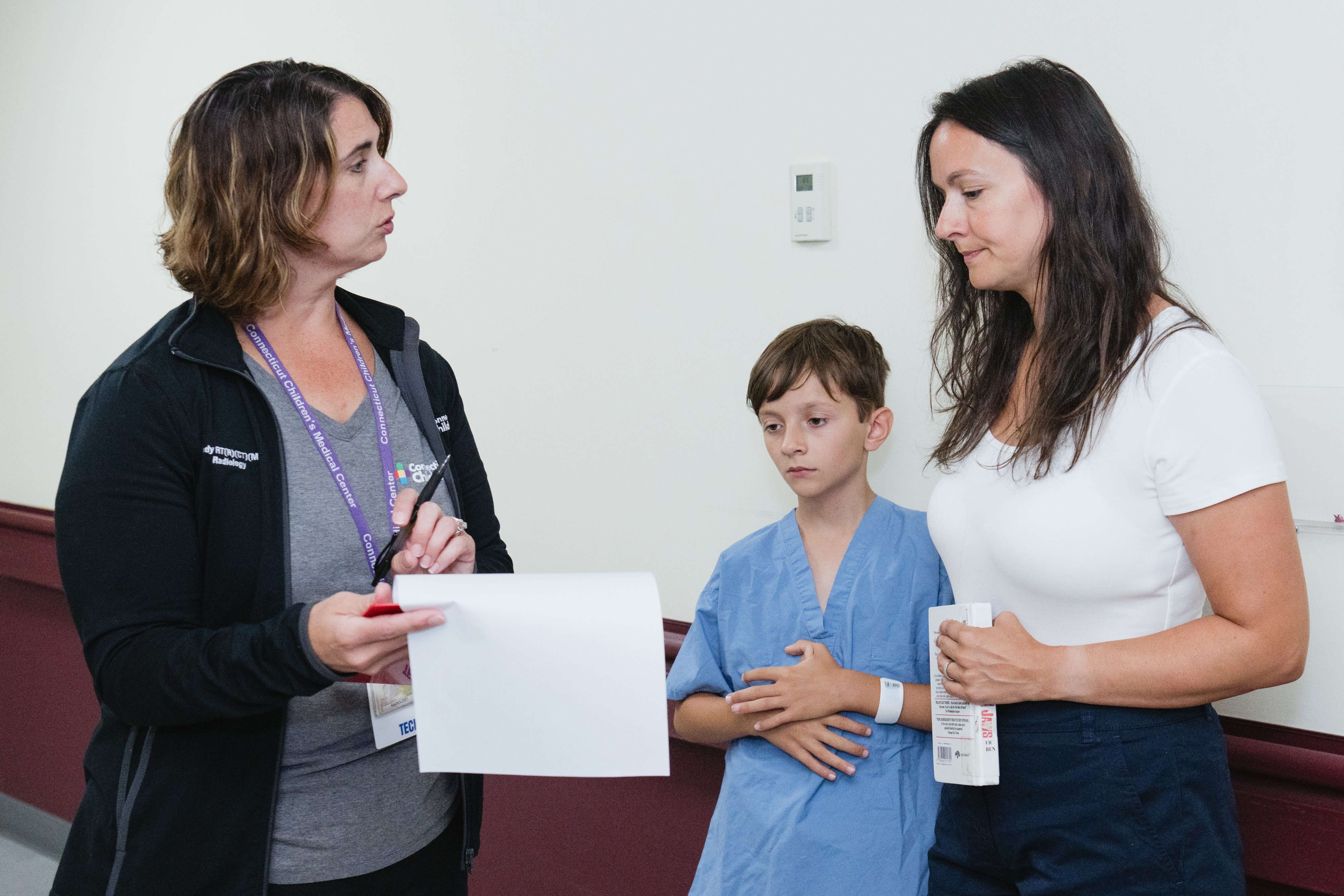 Patient and Provider with MRI Machine