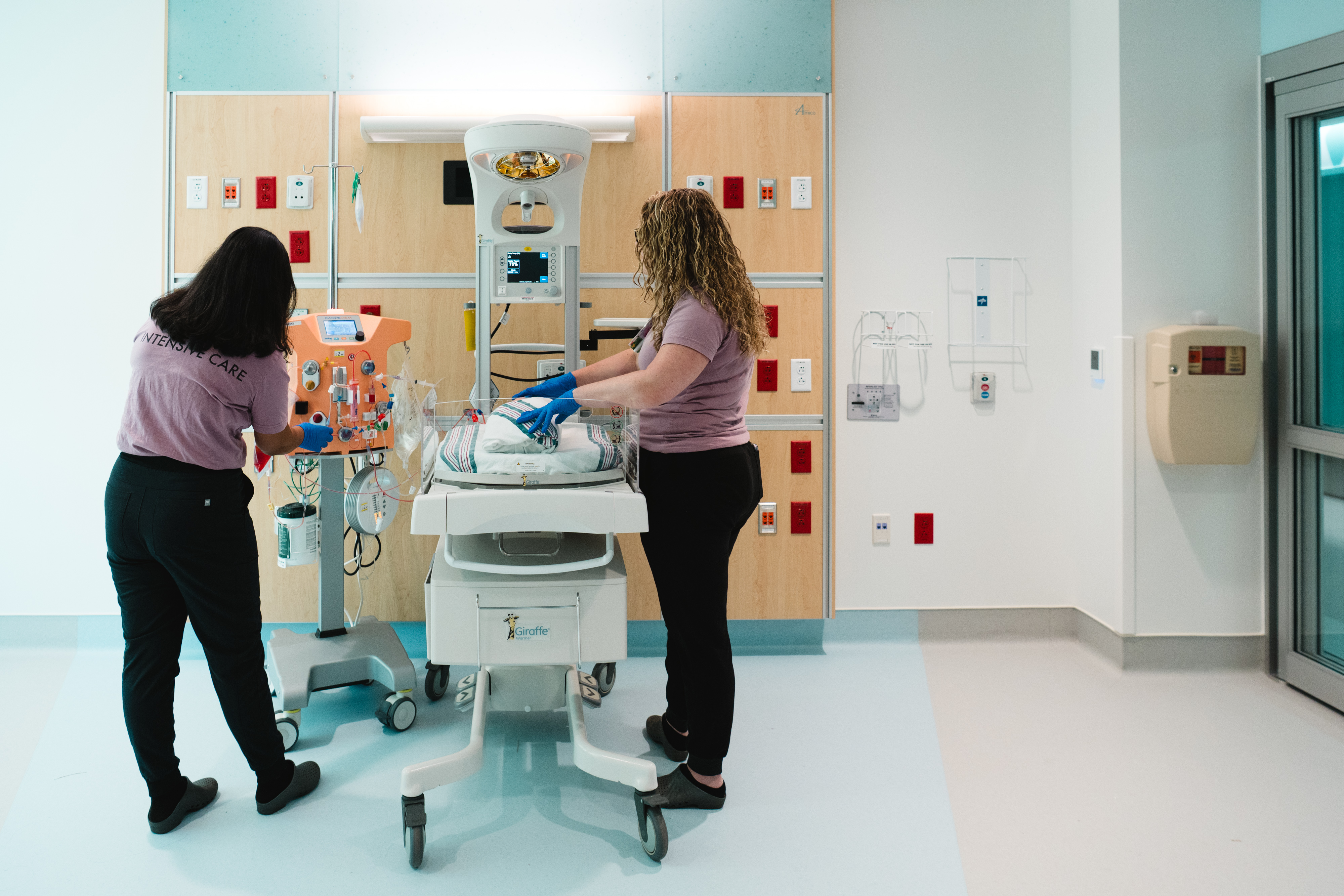 NICU nurses work with the carpediem system during a simulation. NICU nurses work with the carpediem system during a simulation.