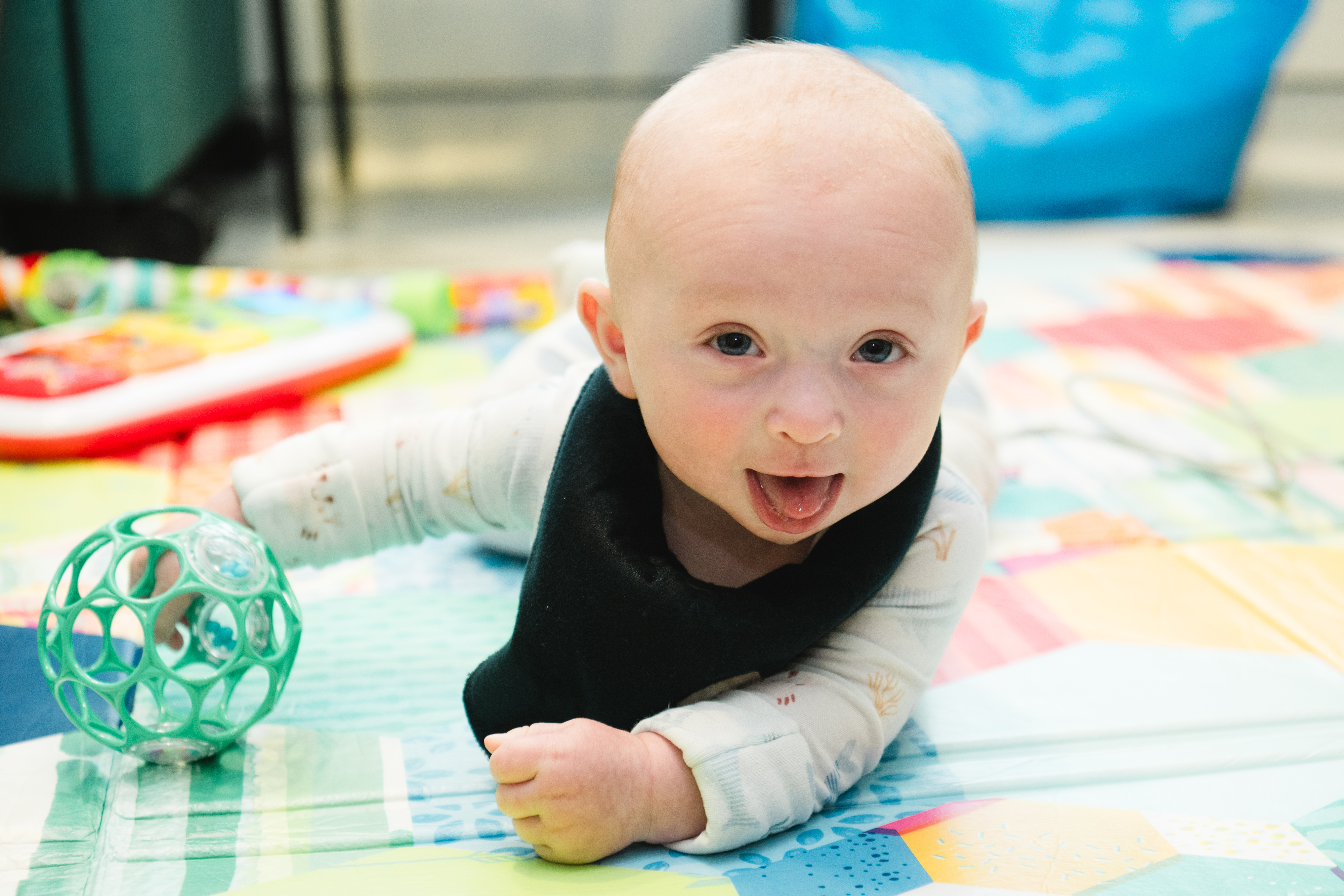 A baby inpatient in the cardiac ICU.