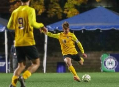 Xavier on the soccer field