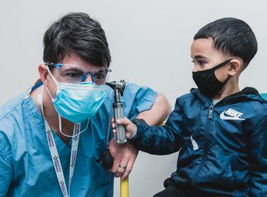 Cameron with Dr. Grindle