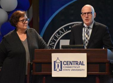 Dr. Paul Dworkin speaking at the Comptroller's Healthcare Summit