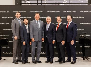 Jeffrey and Bradley Hoffman, Co-Chairmen, Hoffman Auto Group and Director Emeritus, Connecticut Children’s Corporate Board, family shot