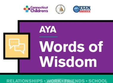 Screenshot of the brochure where AYA council gives words of wisdom