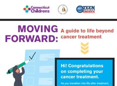 Brochure screenshot of transitioning to life after cancer treatment