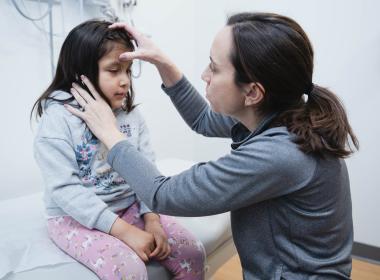 Child patient with provider