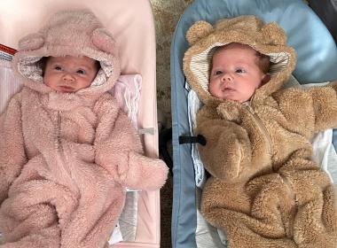 Patient family submitted photos for NICU patient story.