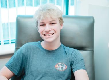 GI patient in the infusion center