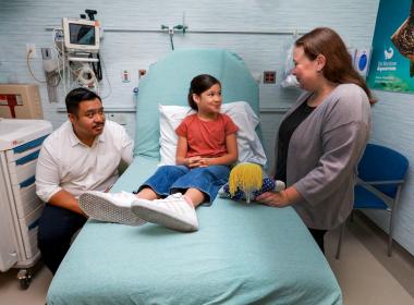 Photo taken for the pediatric emergency room opening at Norwalk hospital.