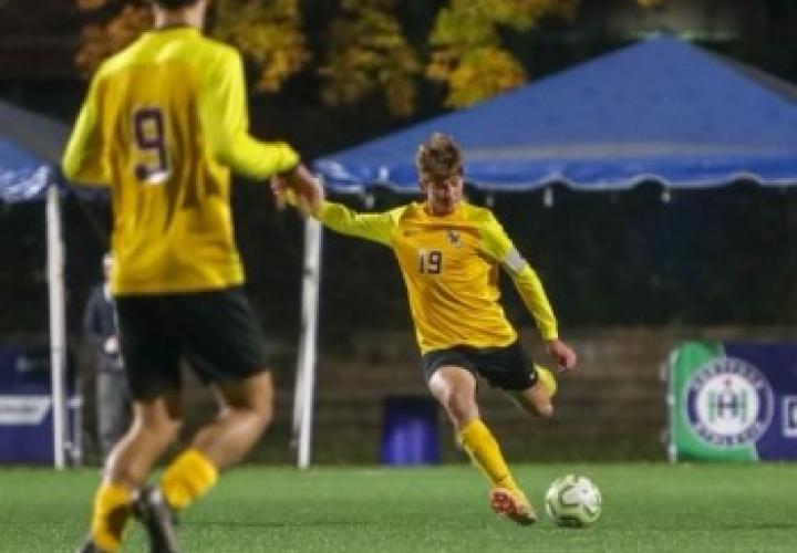 Xavier on the soccer field