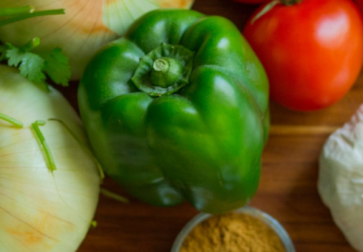 Veggies on a table