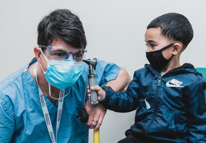 Cameron with Dr. Grindle