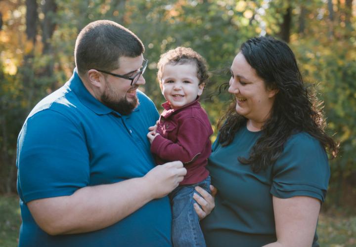 Fred with his parents