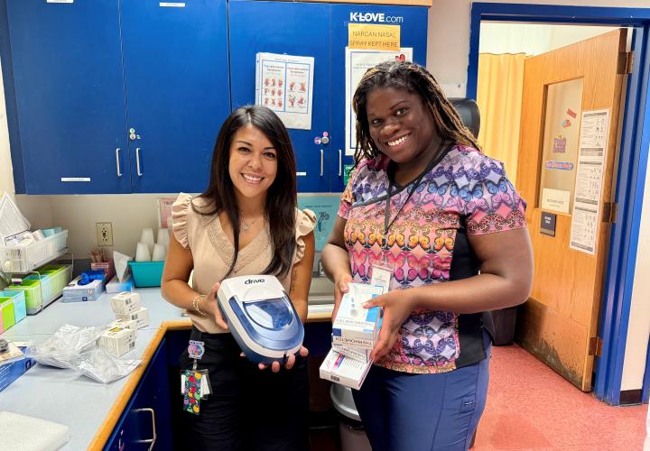 Easy Breathing for Schools and a WISH school nurse 