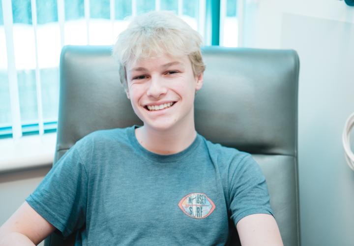 GI patient in the infusion center