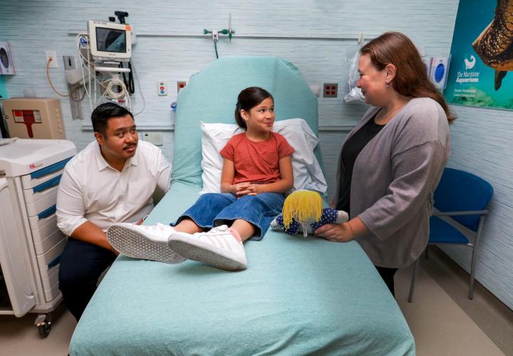 Photo taken for the pediatric emergency room opening at Norwalk hospital.