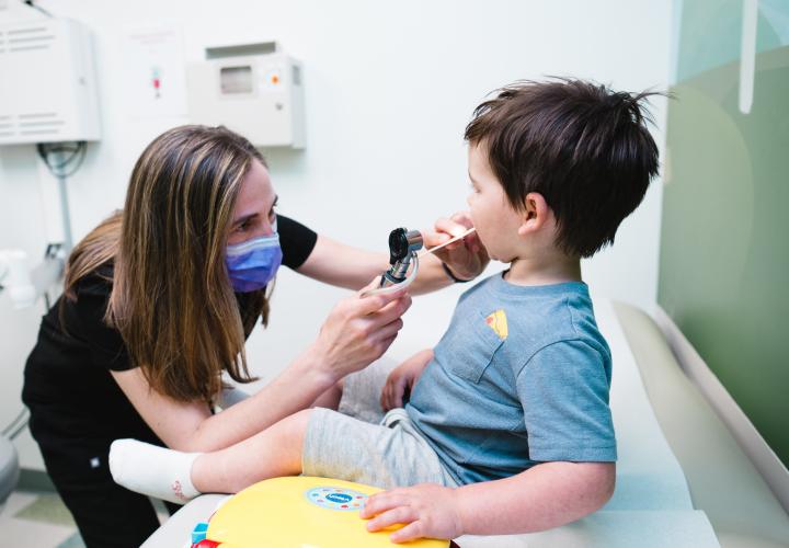 An ENT patient at the South Hadley Specialty Care clinic
