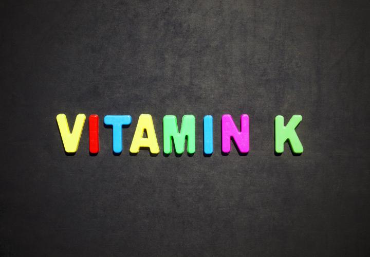 Vitamin K written in colored letters
