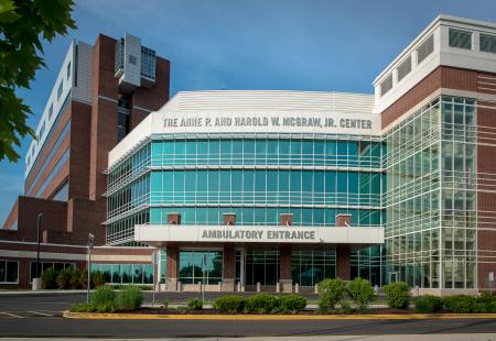 Exterior of Norwalk Hospital