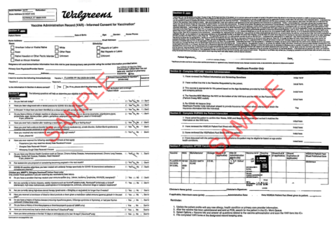 walgreens flu vaccine proof example