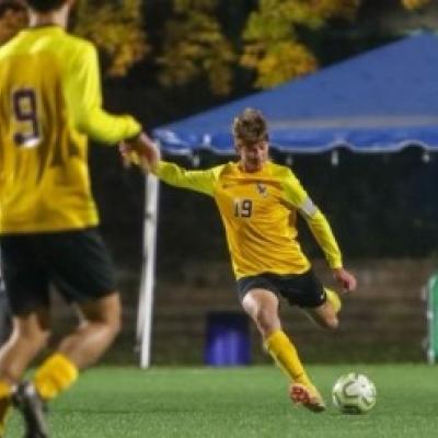 Xavier on the soccer field