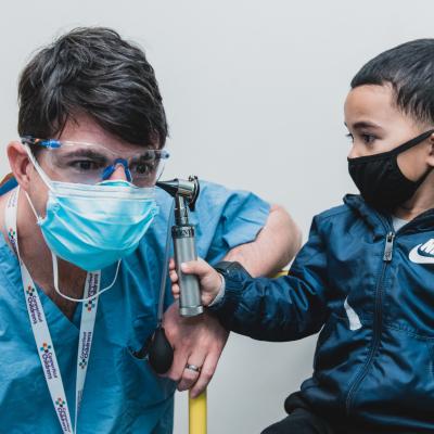 Cameron with Dr. Grindle