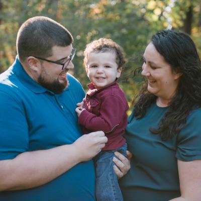 Fred with his parents