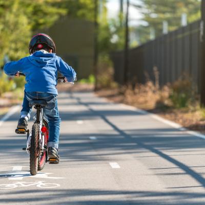 Child riding bike