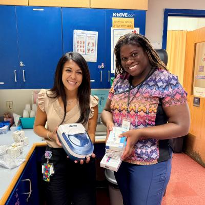 Easy Breathing for Schools and a WISH school nurse 