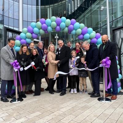 Ribbon cutting for new clinical tower
